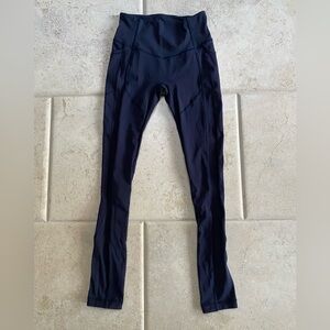Lululemon Women’s Leggings Size 4 High Waisted Full Length Midnight Blue